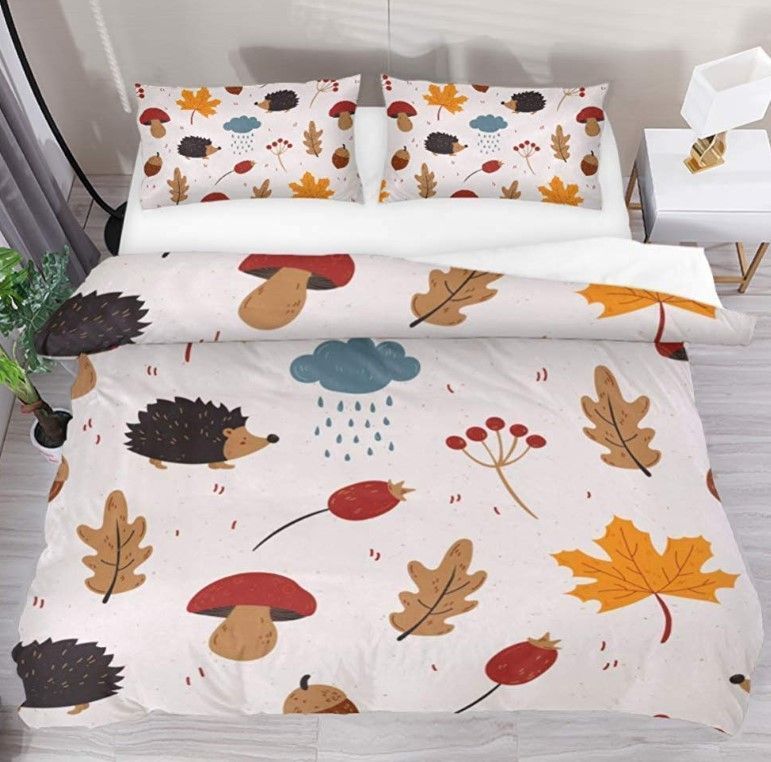 Autumn Hedgehog Bedding Set