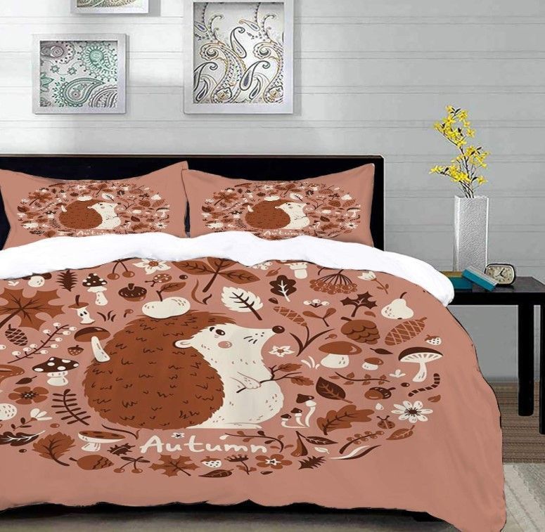 Autumn Hedgehog Bedding Set