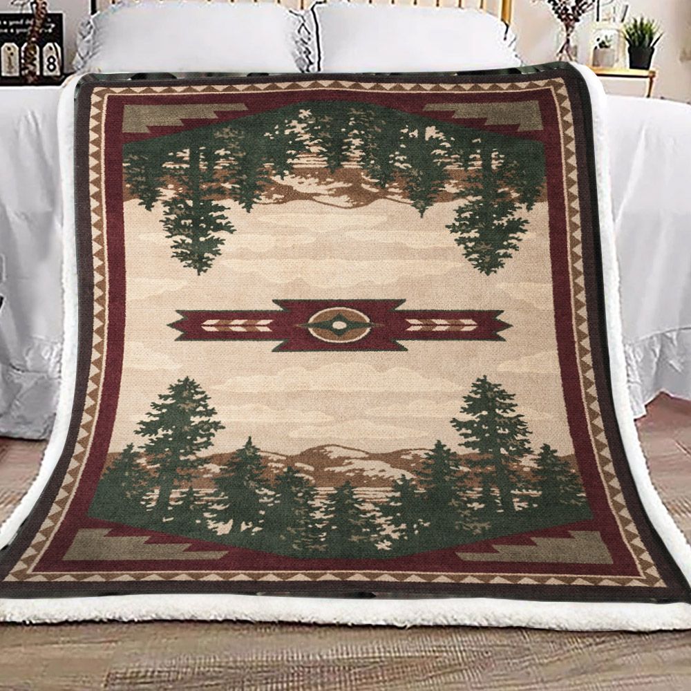 Autumn Point Wine Sherpa Fleece Blanket