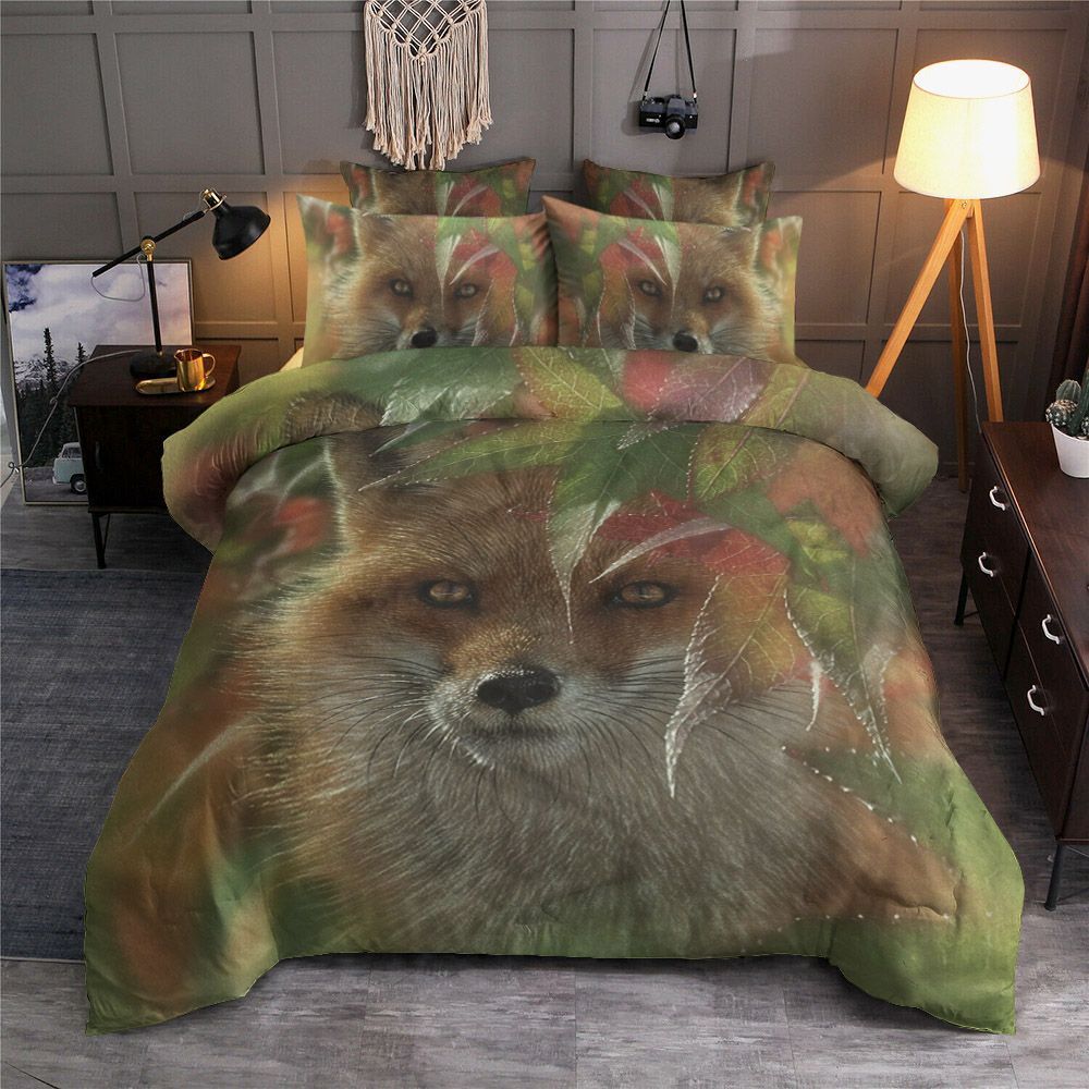Autumn Red Fox Bedding Set