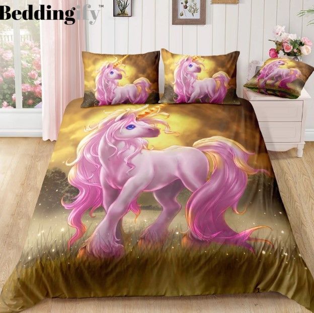 Autumn Unicorn Bedding Set