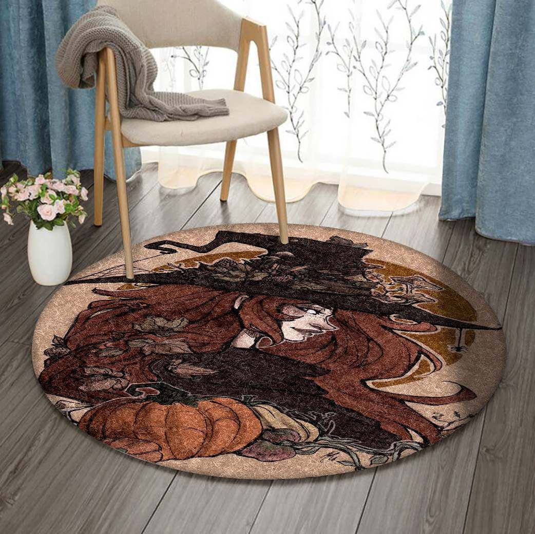 Autumn Witch Round Carpet