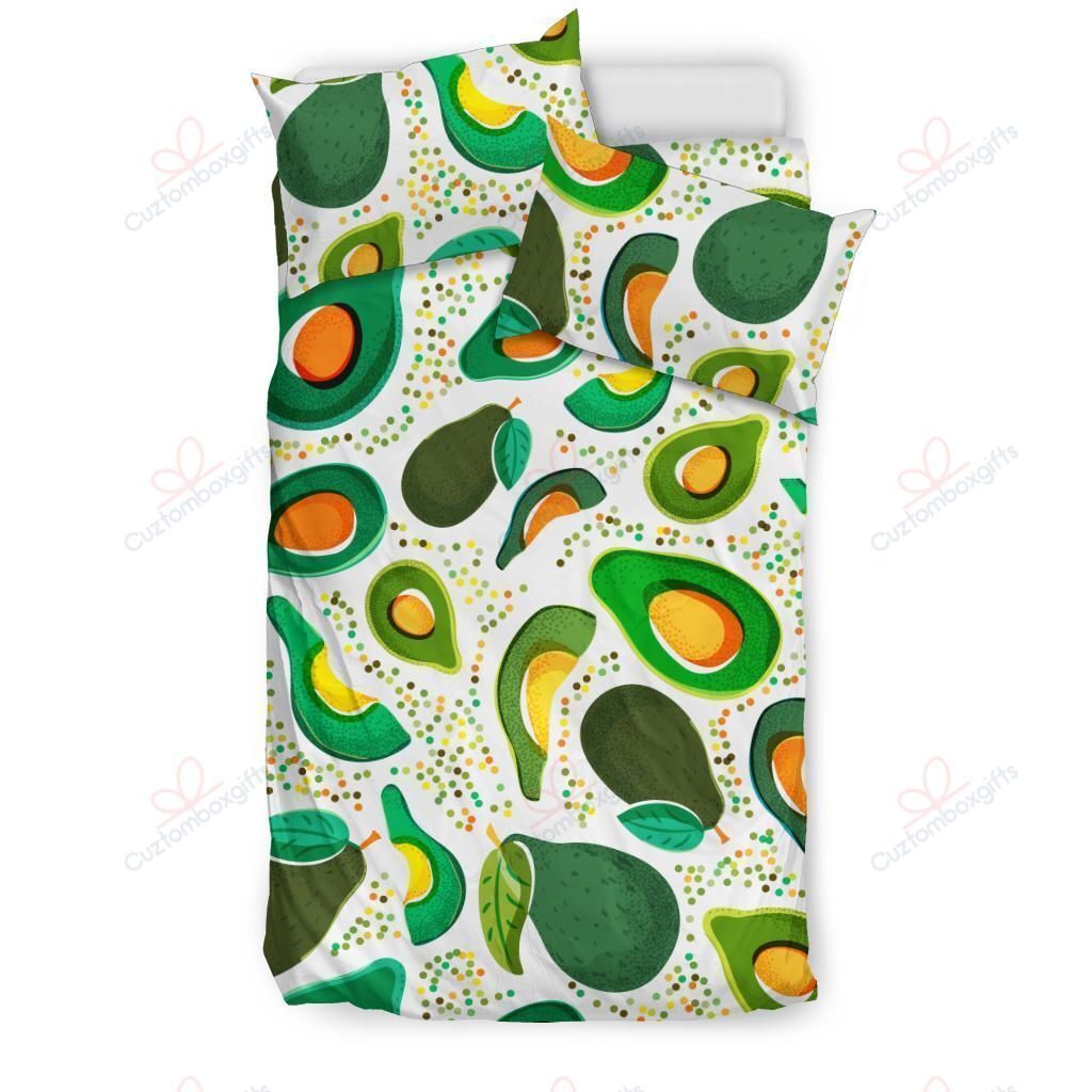 Avocado Design Pattern Printed Bedding Set
