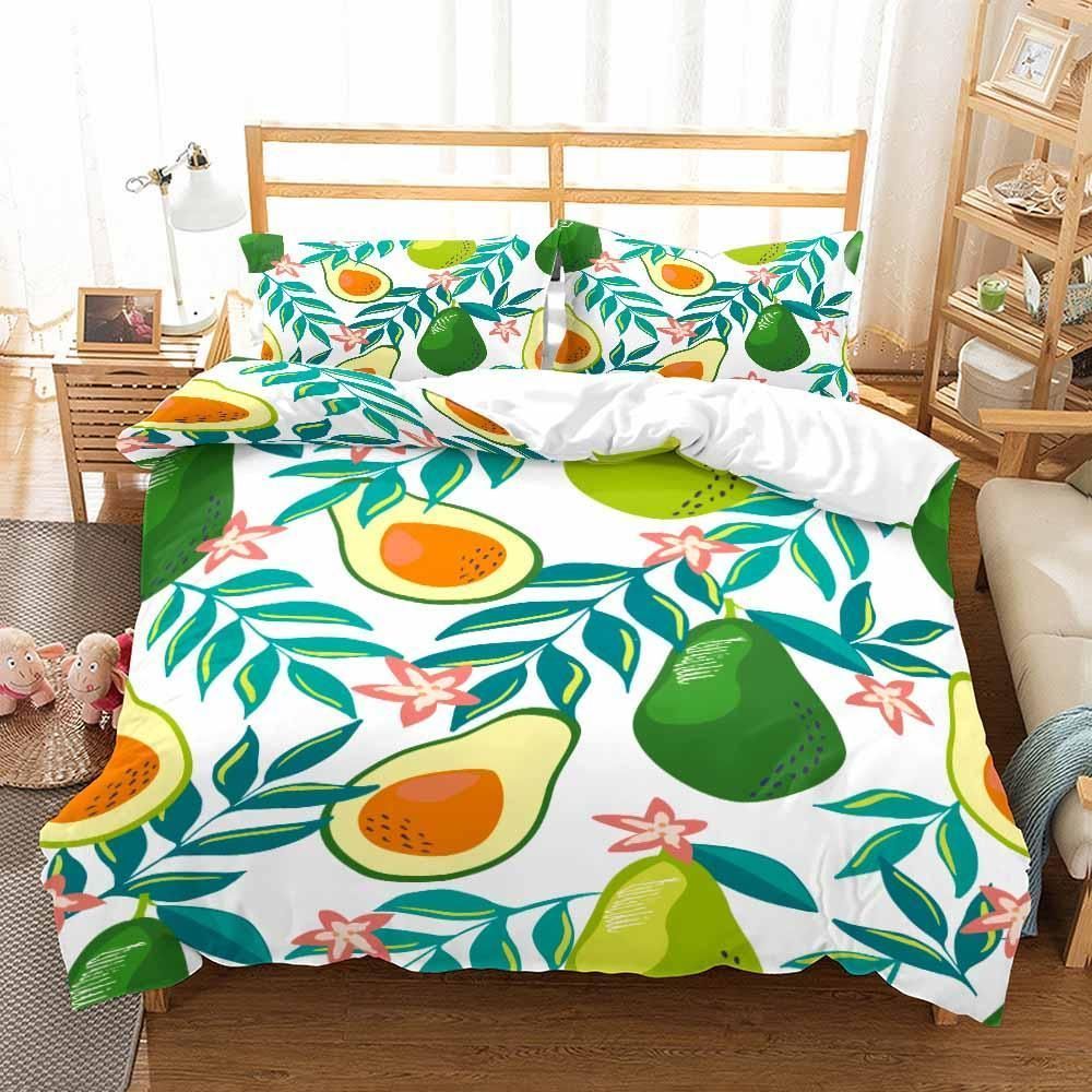 Avocado Pattern 3D Bedding Set