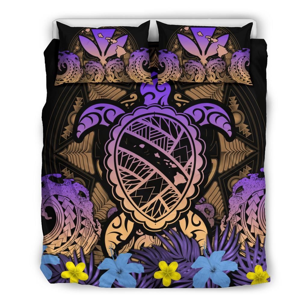 Awaii Turtle Polynesian Gold Kuly Style Bedding Set