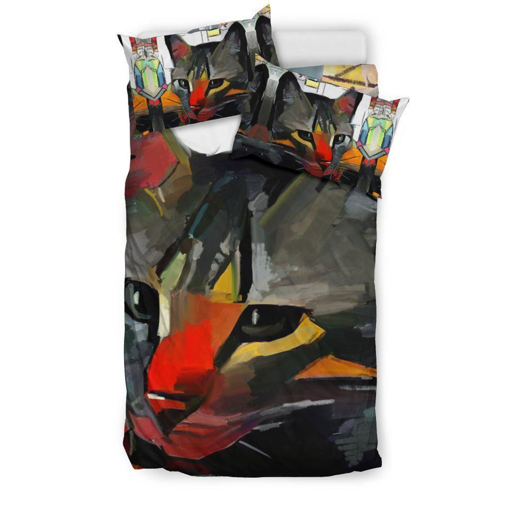 Awesome Art Cat Bedding Set