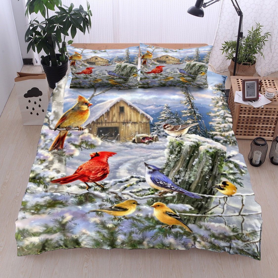 Awesome Birds Cardinal Bedding Set