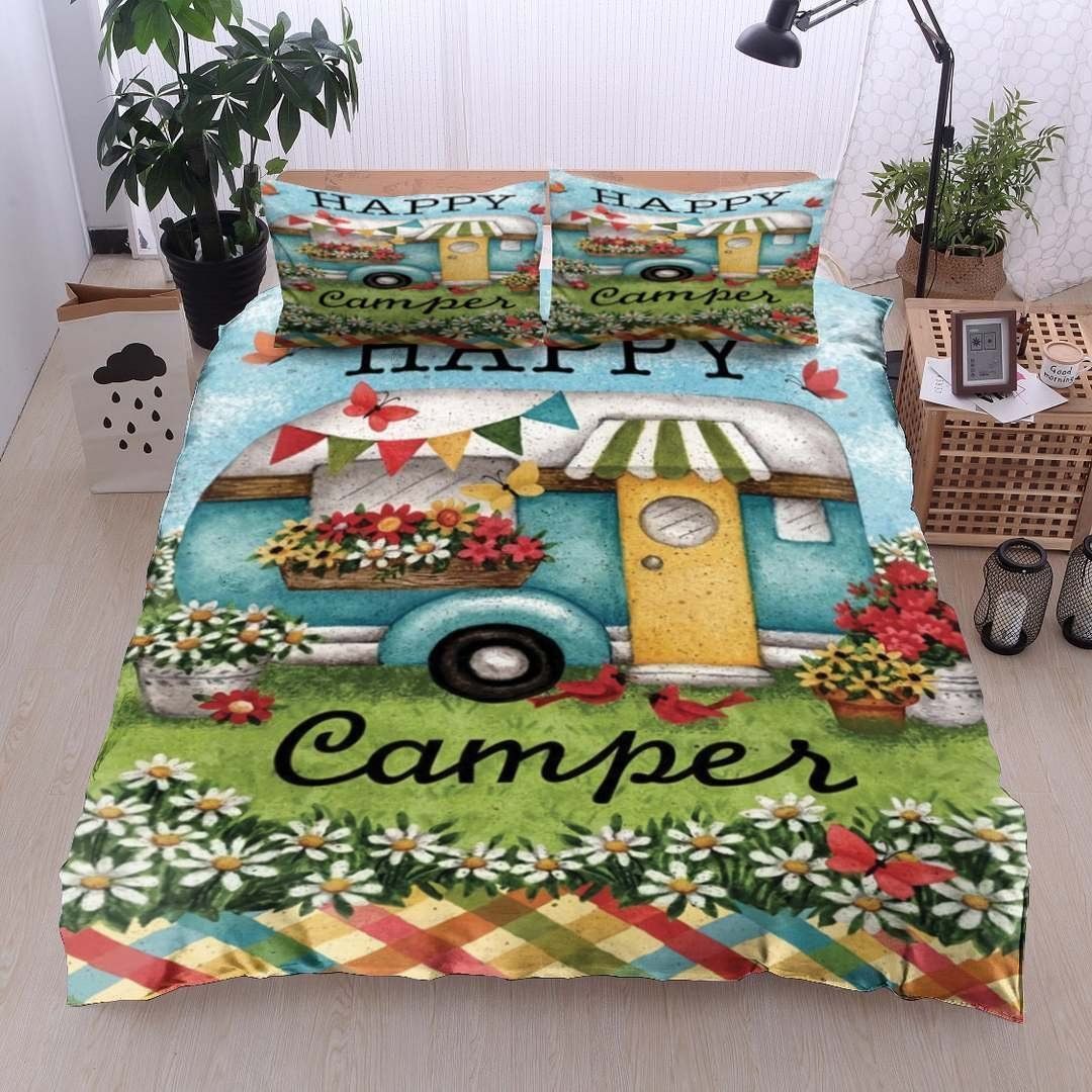 Awesome Camping Happy Camper Bedding Set