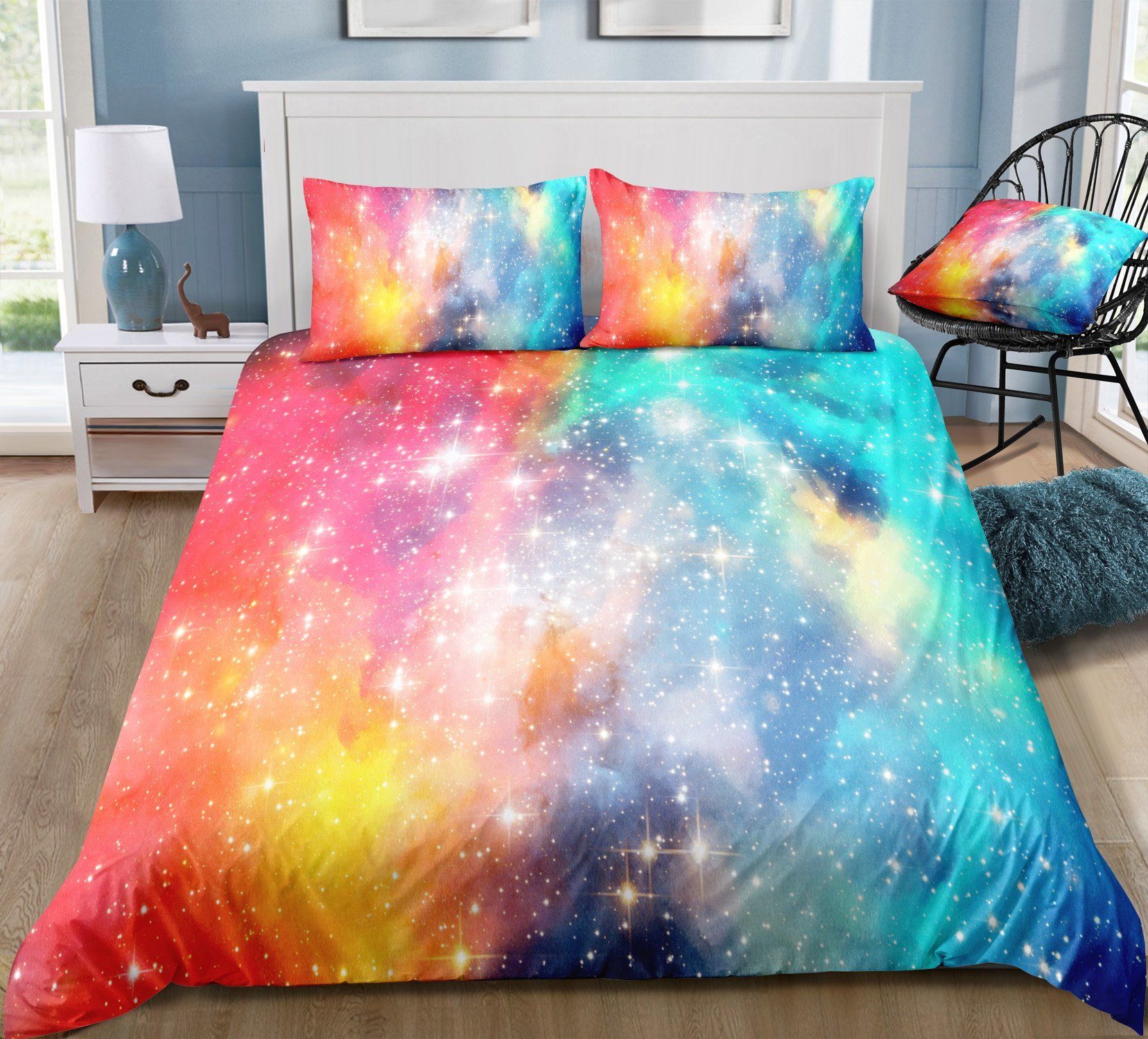 Awesome Colorful Universe Bedding Set