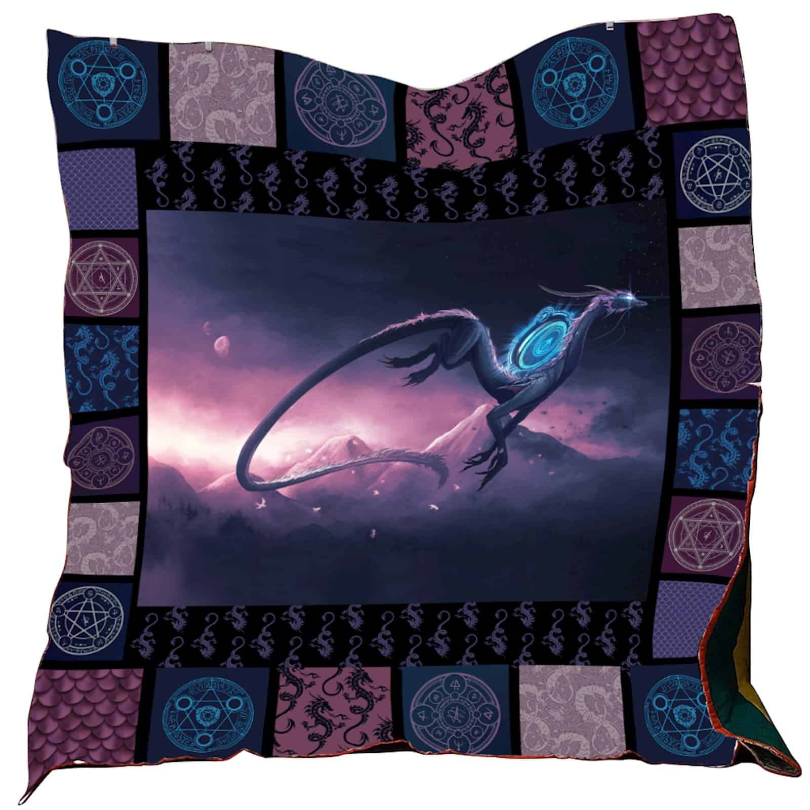 Awesome Dragon Washable Quilt Blanket 0401 04 Dhc1312416Dd
