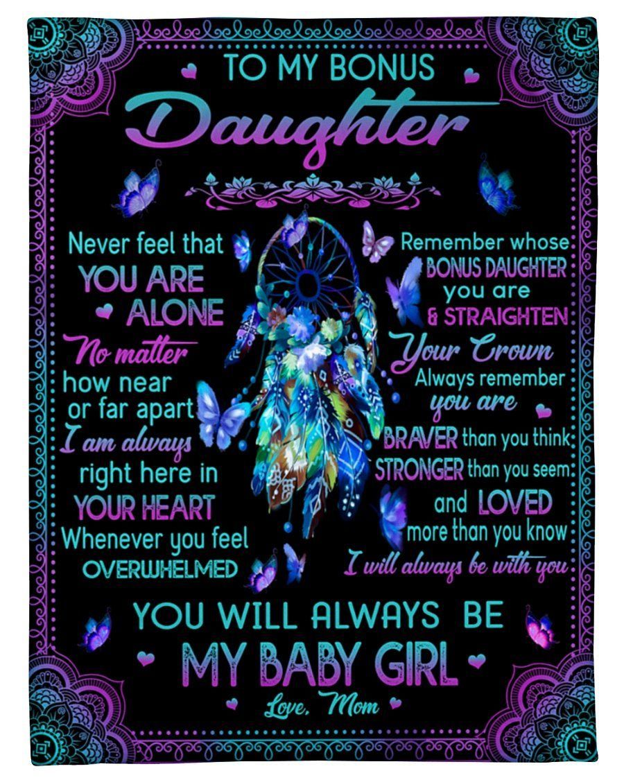 Awesome Dream Catcher To Stepdaughter You’re Braver Fleece Blanket Fleece Blanket