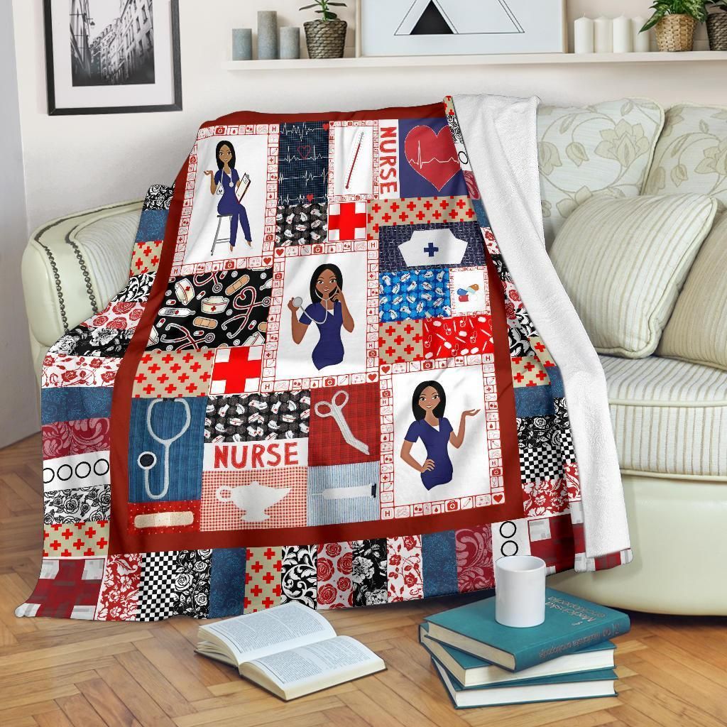 Awesome Nurse Sherpa Fleece Blanket