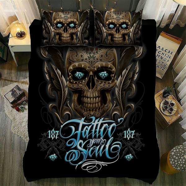 Awesome Skull Bedding Set