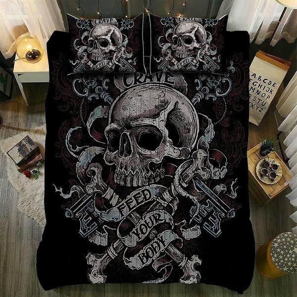 Awesome Skull Bedding Set