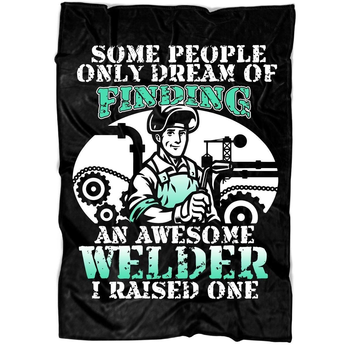 Awesome Welder Sherpa Fleece Blanket