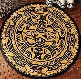 Aztec Ancient Primitive Round Carpet