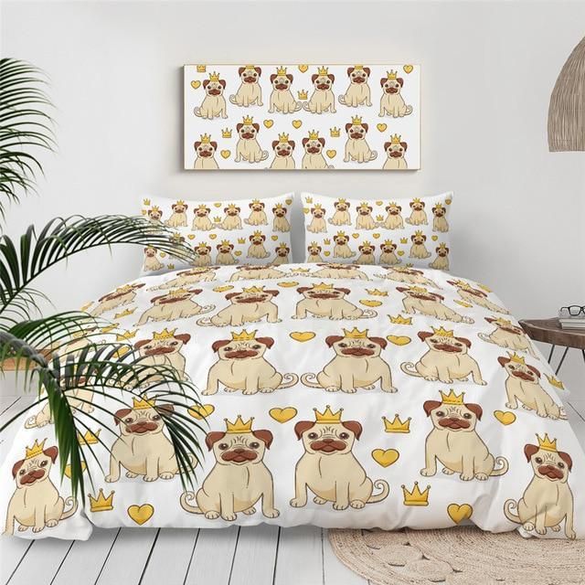 Baby Bulldog Dogs Bedding Set