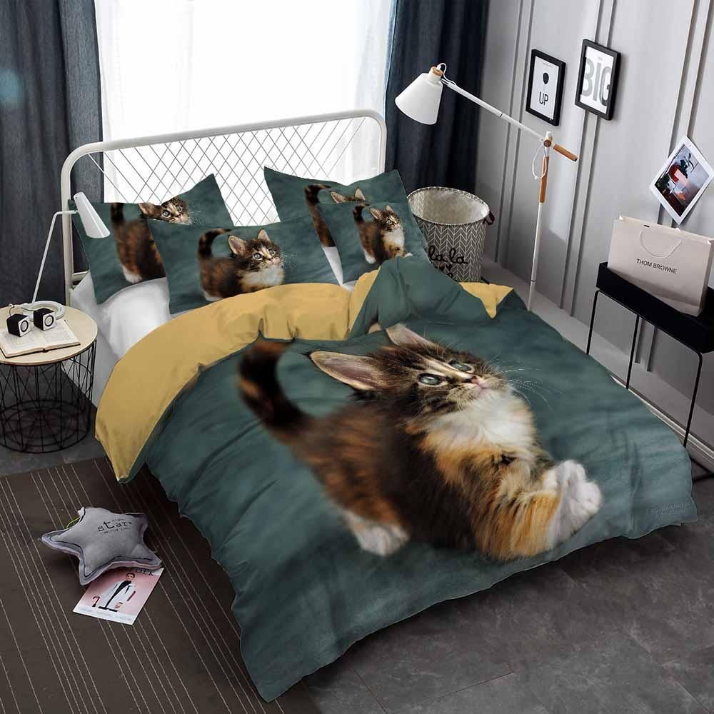 Baby Cat Over Printed 3D Bedding Set