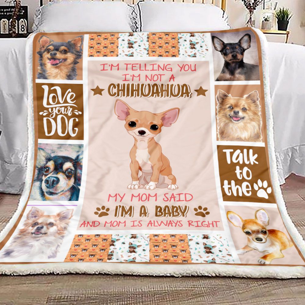 Baby Chihuahua Fleece Blanket