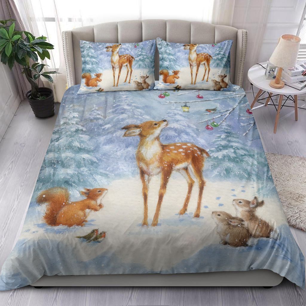 Baby Christmas Deer Bedding Set