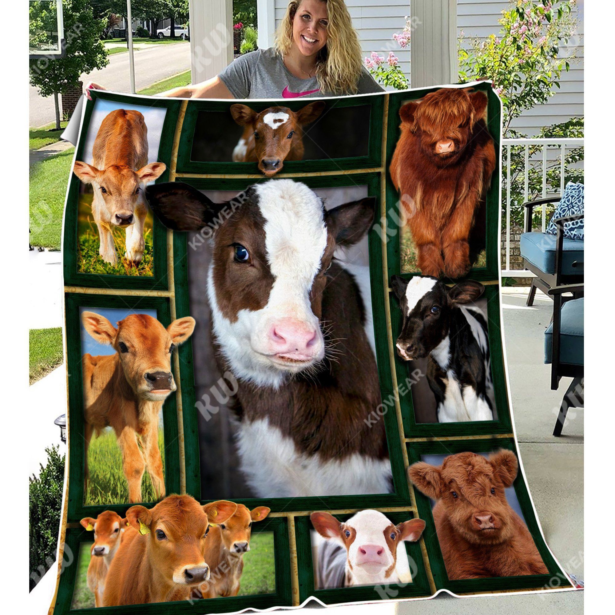 Baby Cows Sherpa Fleece Blanket