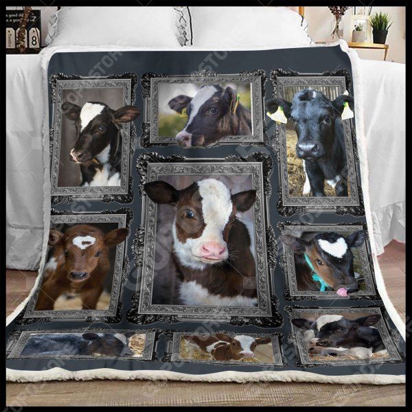 Baby Cows Sherpa Fleece Blanket