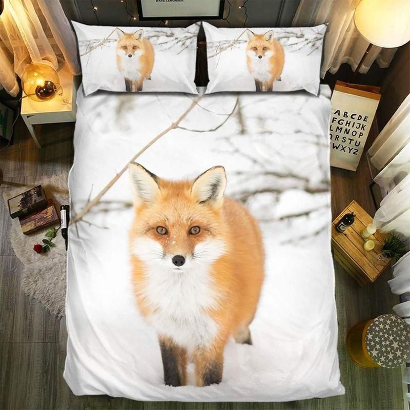 Baby Fox Winter Printed Bedding Set