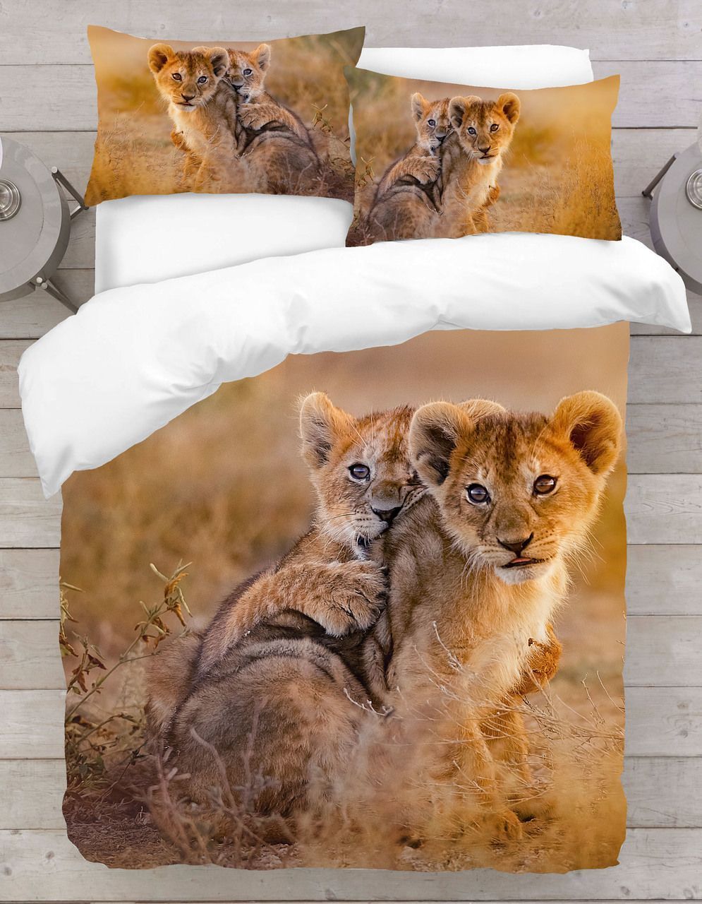 Baby Lions 3d Bedding Set