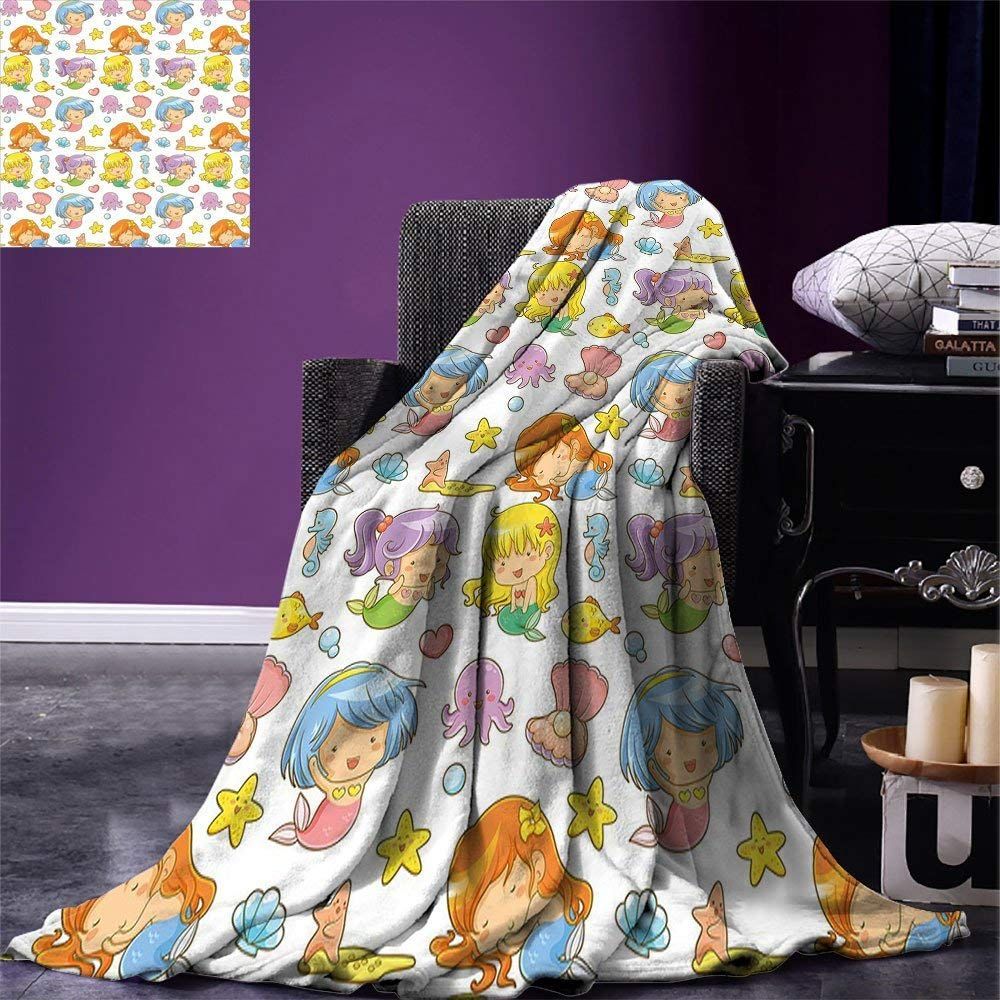 Baby Mermaid Sherpa Fleece Blanket
