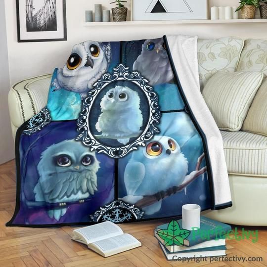 Baby Owl Sherpa Fleece Blanket