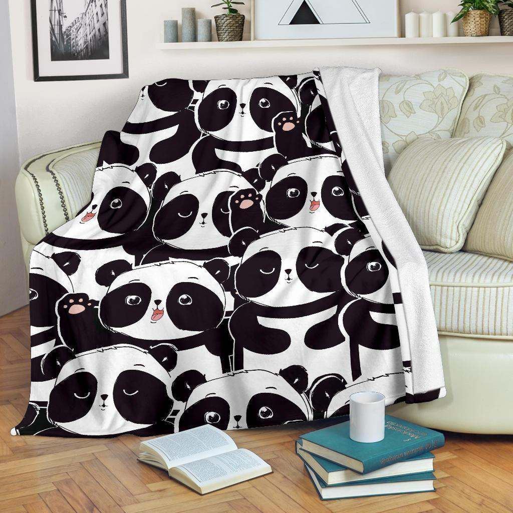 Baby Panda Sherpa Fleece Blanket