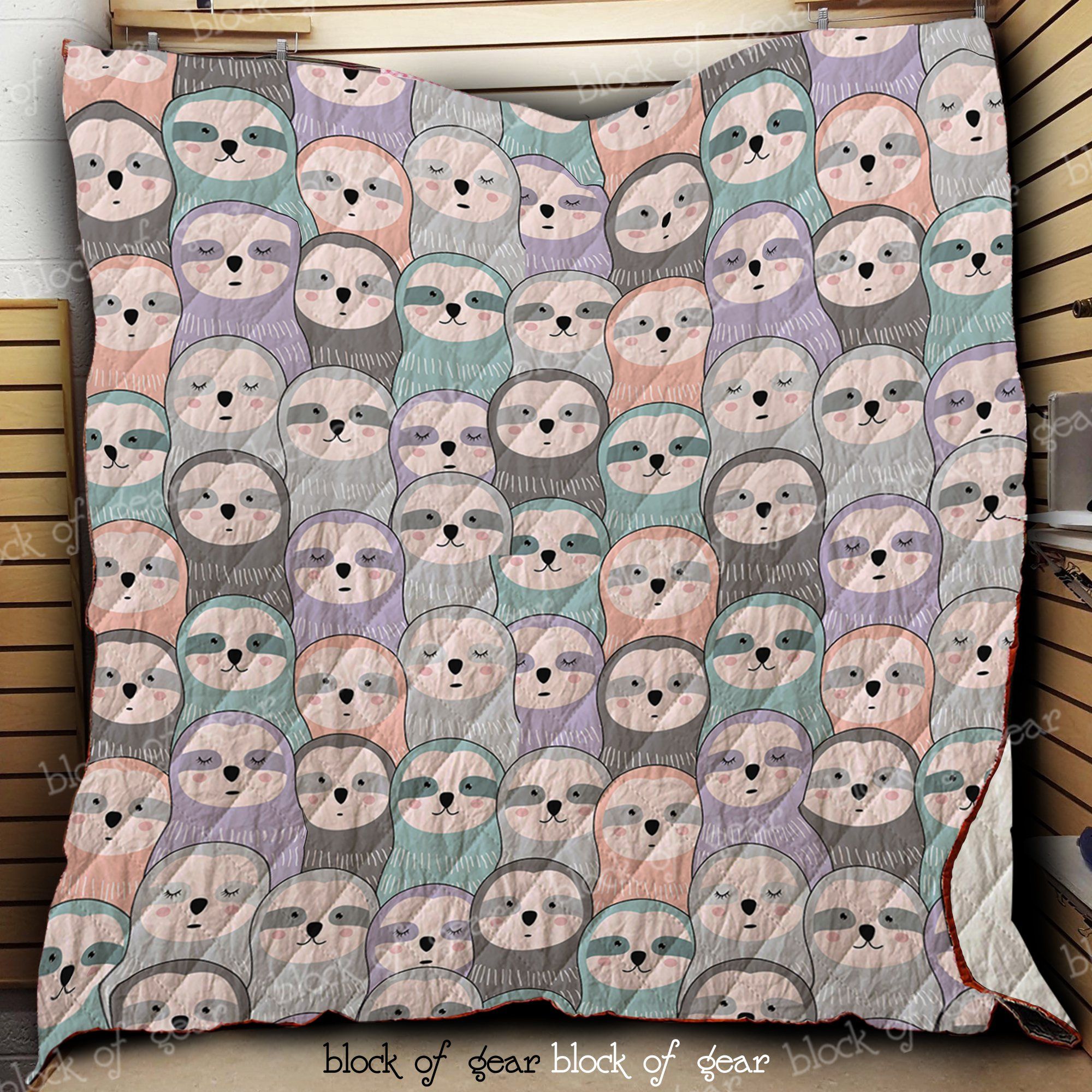 Baby Sloths Quilt Dk515 Dhc11123584Dd