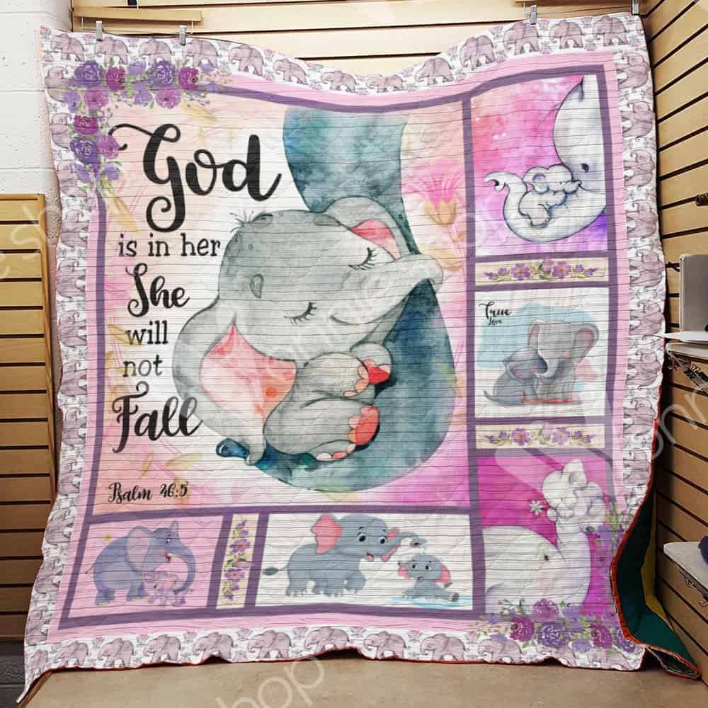 Babygirl Elephant Quilt Blanket DHC0502591TD
