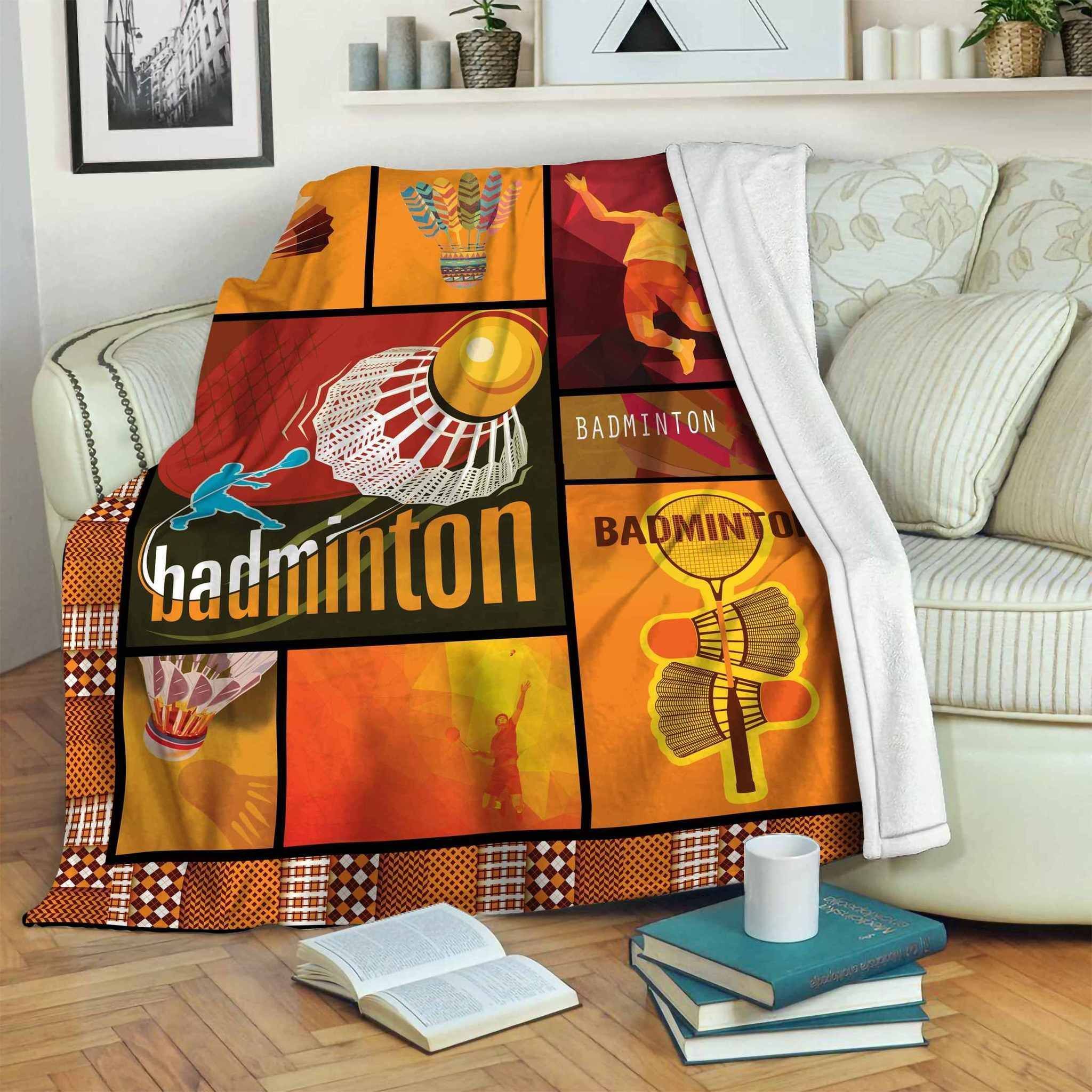 Badminton Sherpa Fleece Blanket