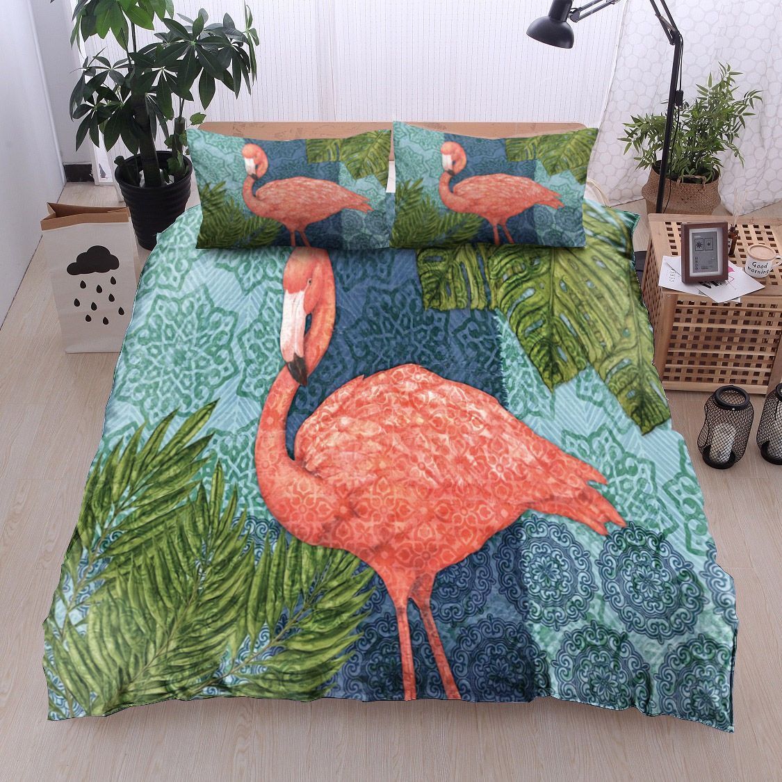 Bahama Flamingo Bedding Set