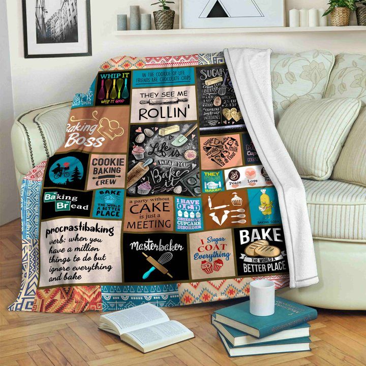 Baking Sherpa Fleece Blanket