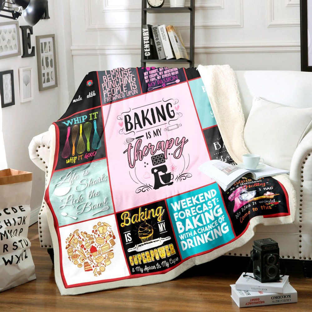 Baking Sherpa Fleece Blanket