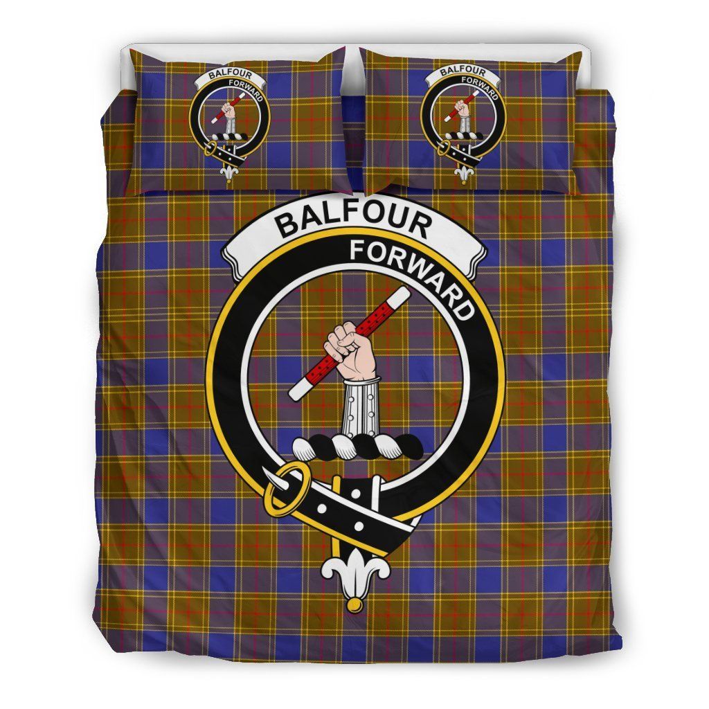 Balfour Clan Badge Tartan Bedding Set