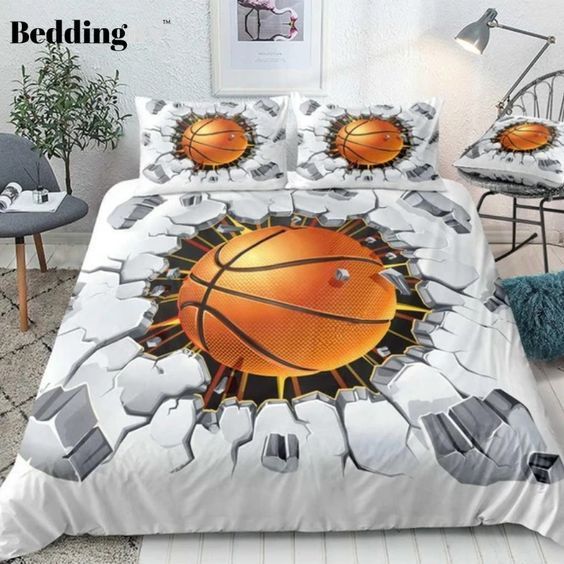 Ball Cracked Bricks Bedding Set