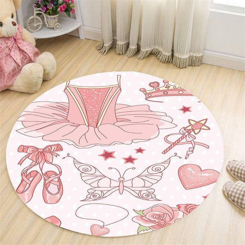 Ballet Angel Round Carpet