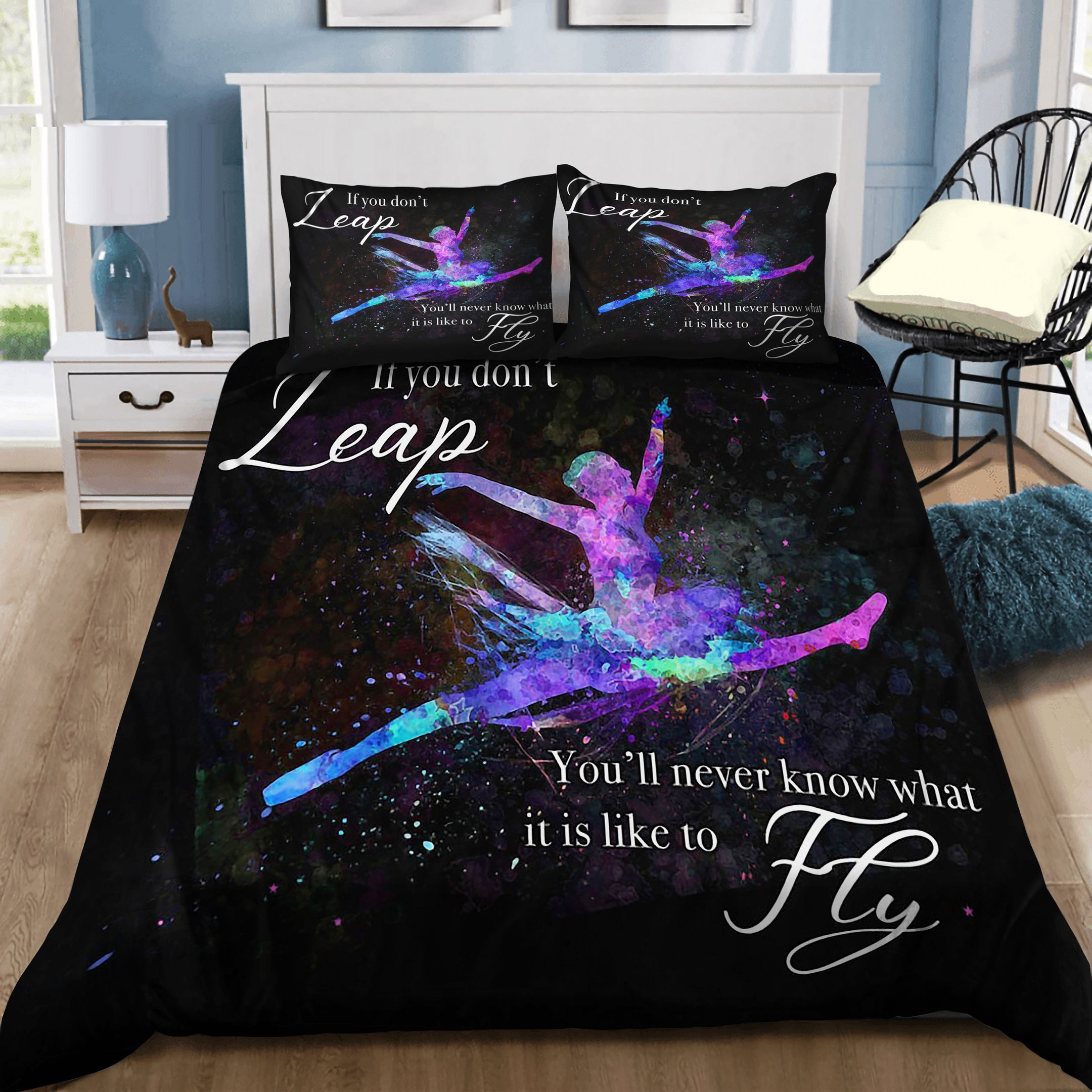 Ballet It Is Like To Fly Bedding Set