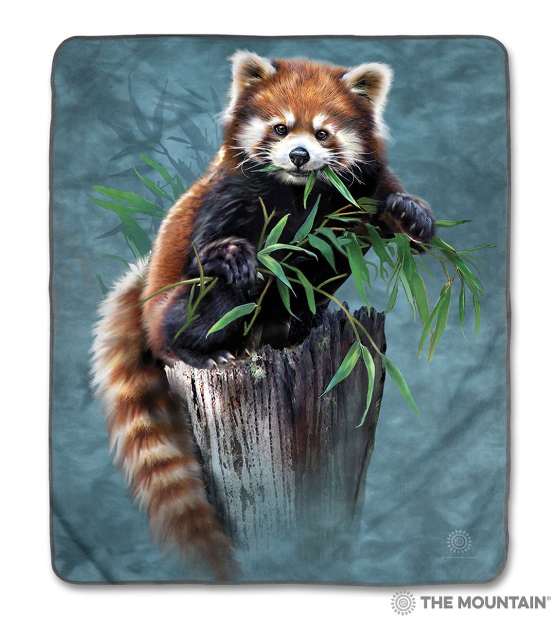 Bamboo Red Panda Sherpa Fleece Blanket