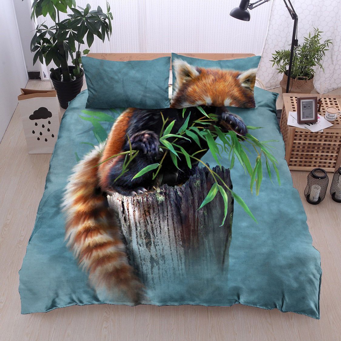 Bamboo Red Panda Bedding Set