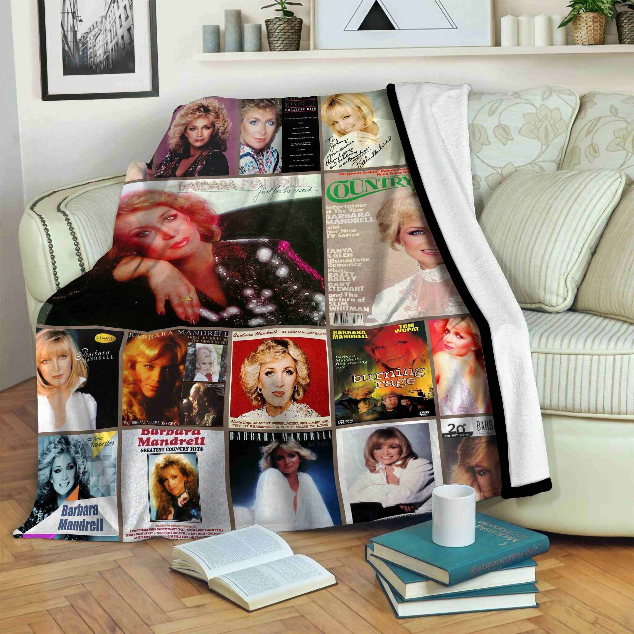 Barbara-Mandrell Sherpa Fleece Blanket Sleepy