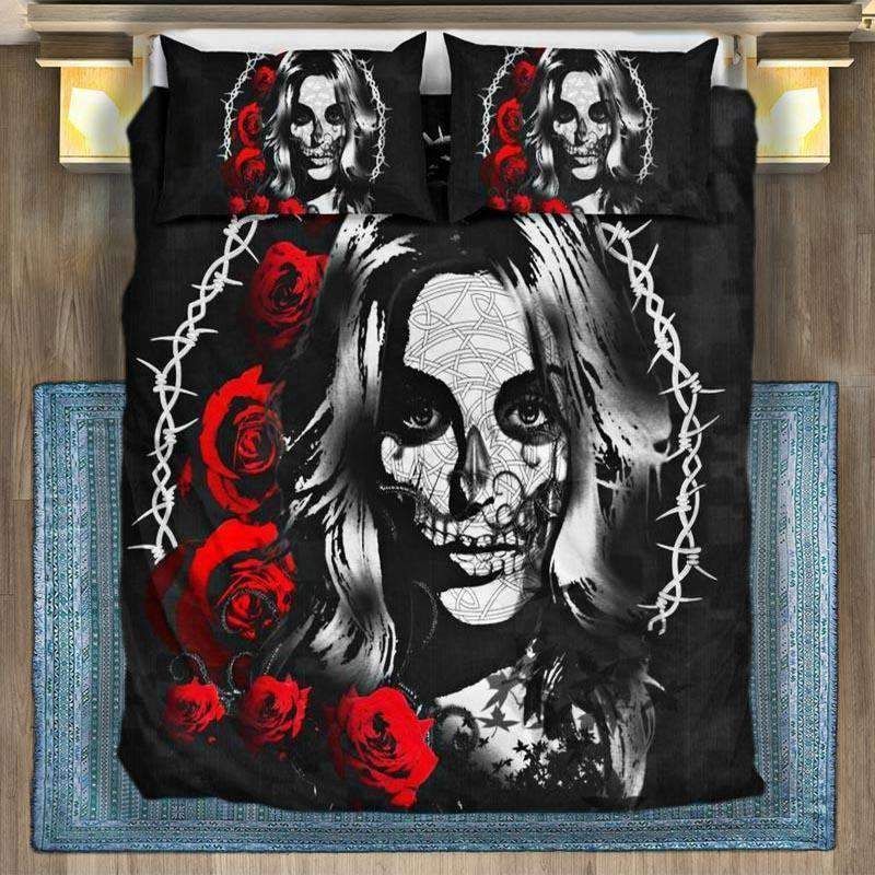 Barbed Skull Bedding Set