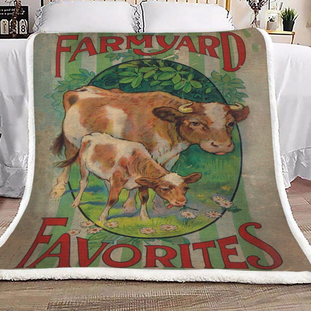 Barn Animals Sherpa Fleece