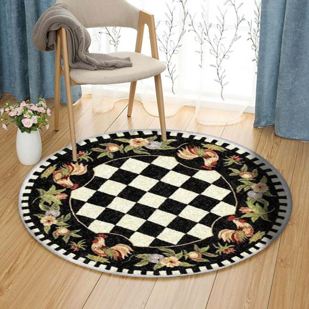 Barn Evergreen Round Carpet