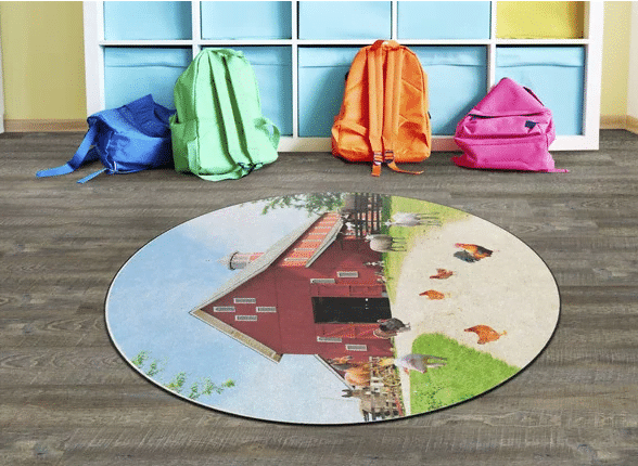 Barn Farm Round Carpet