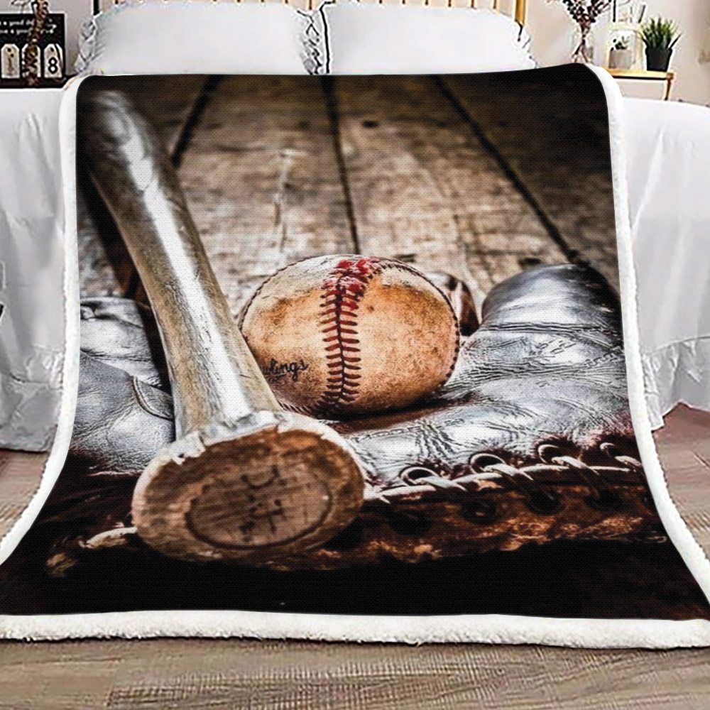 Baseball Sherpa Fleece
