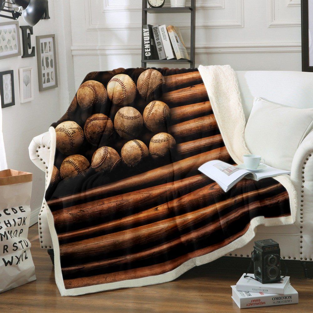 Baseball Sherpa Fleece